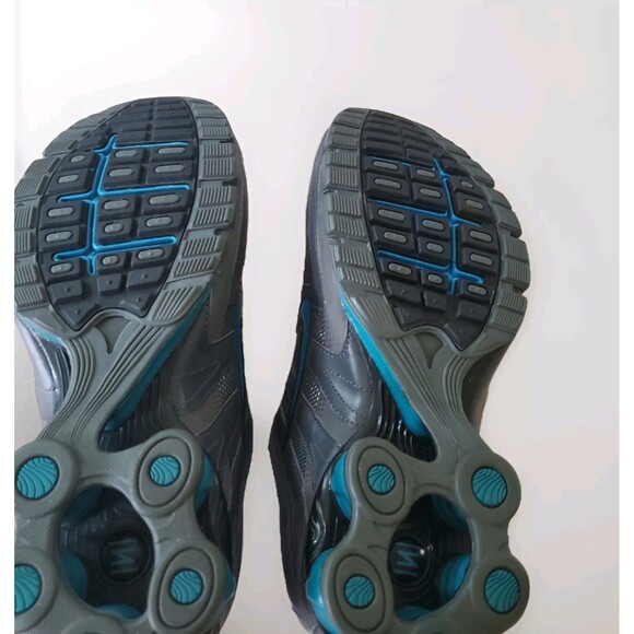Nike Shox NZ Women 9 Sparkly Grey and Turquoise Rare 392868-040 - Picture 9 of 14